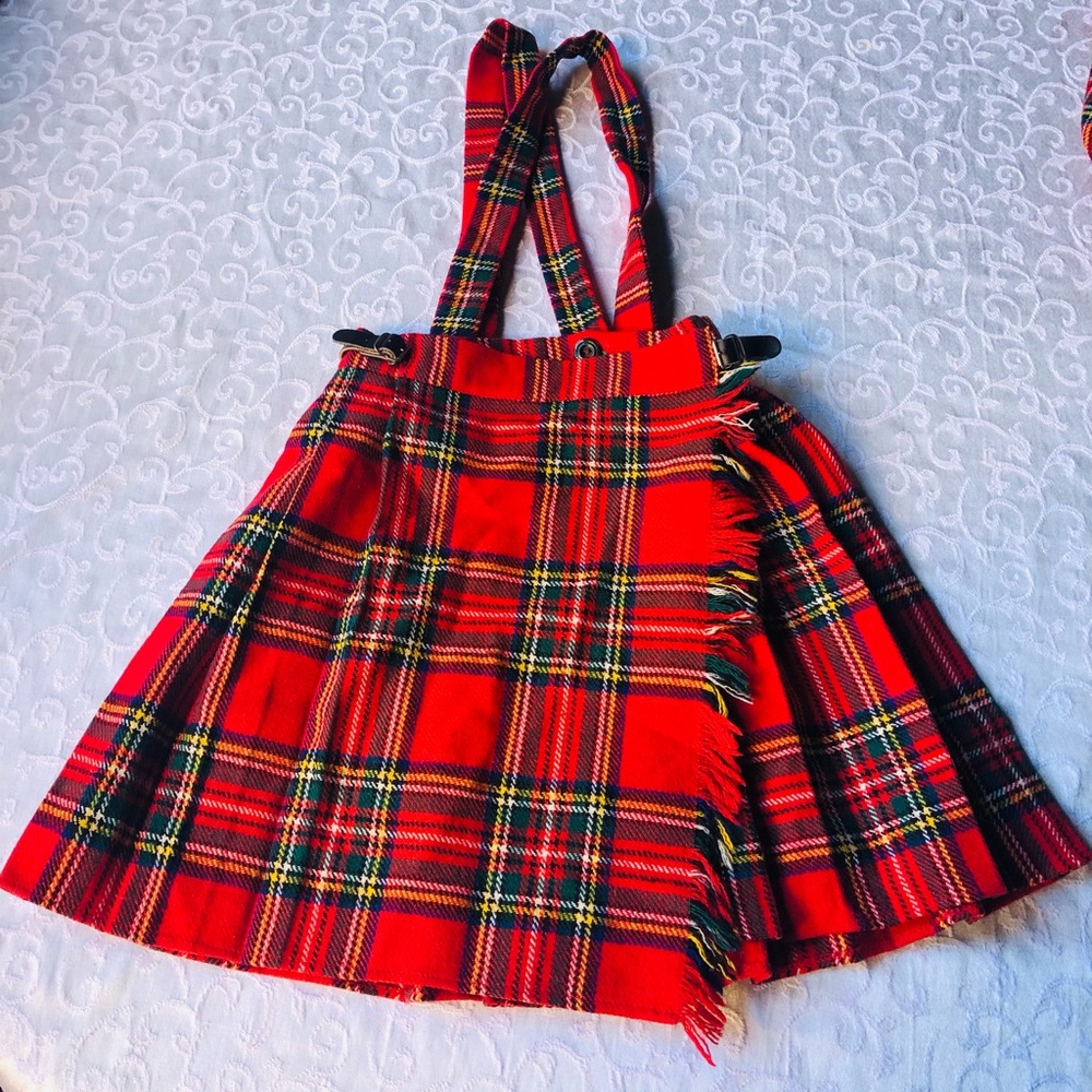 Traditional Scottish girls Skirt&Cape. Hand sewn.